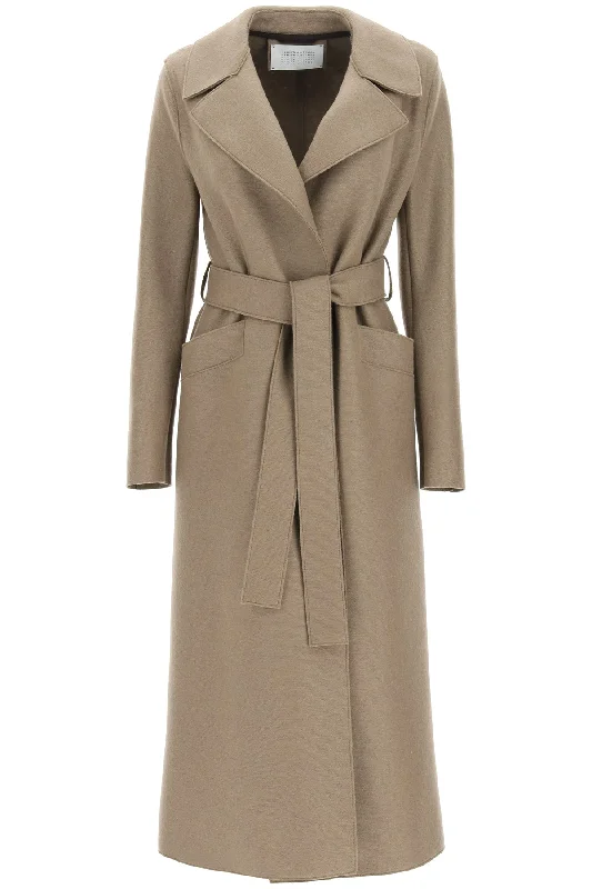 HARRIS WHARF LONDON long pressed wool coat Lightweight Windbreaker