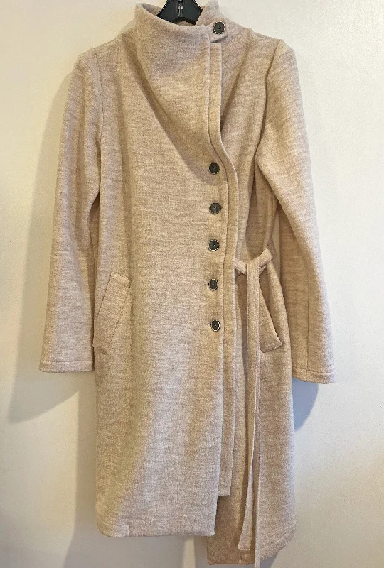 MALYN SWEATER COAT · sandstone Real Fur Shearling Chenille