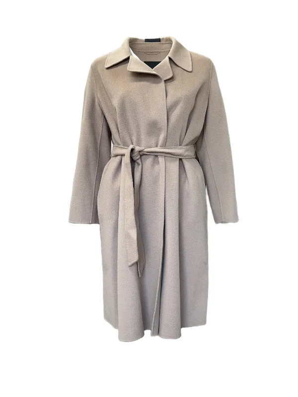 Marina Rinaldi Women's Beige Trousse Belted Coat NWT Elegant Satin Bolero