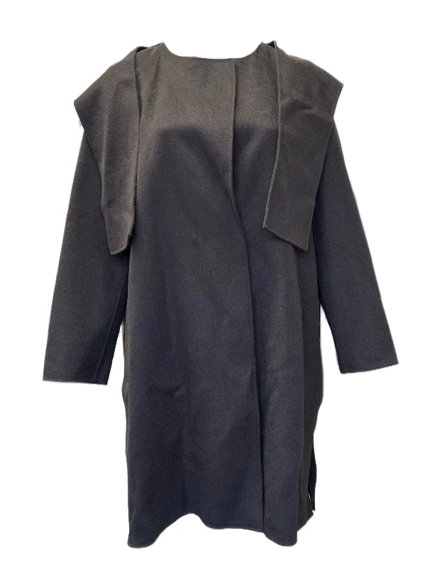 Marina Rinaldi Women's Brown Tamoa Wool Blended Coat NWT Chic Oversized Blazer