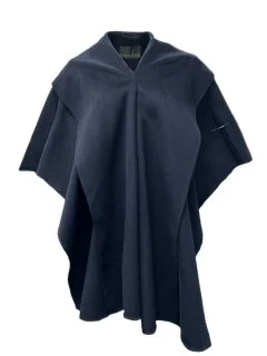 Marina Rinaldi Women's Navy Sakai Open Front Coat NWT Warmth-Enhanced Parka