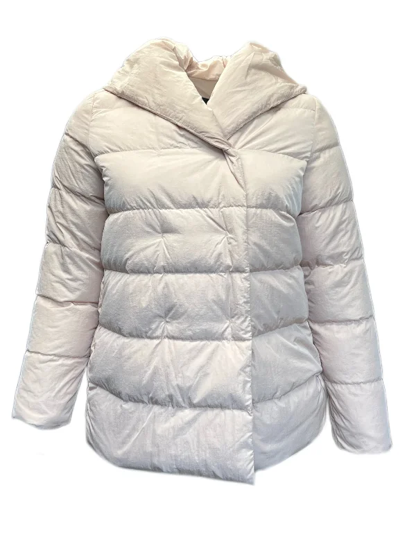 Marina Rinaldi Women's Pink Passo Quilted Coat NWT Pastel Wool Peacoat