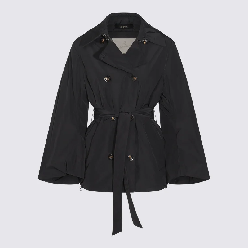 Montecore Coats Black Lightweight Utility Jacket