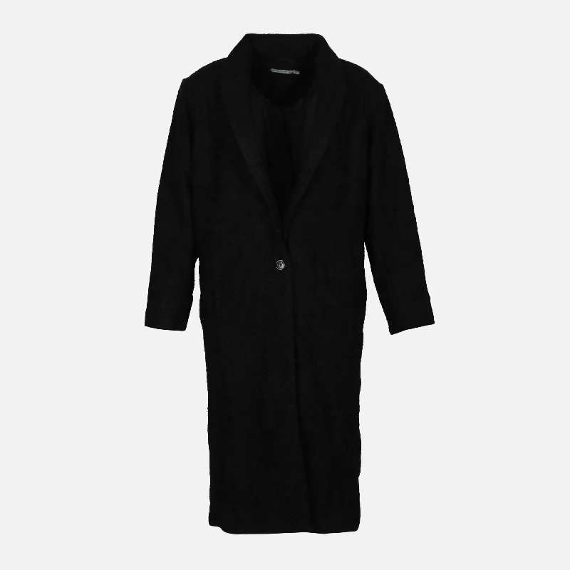 LADIES TEXTURED COTTON BLEND COAT Casual Denim Jacket