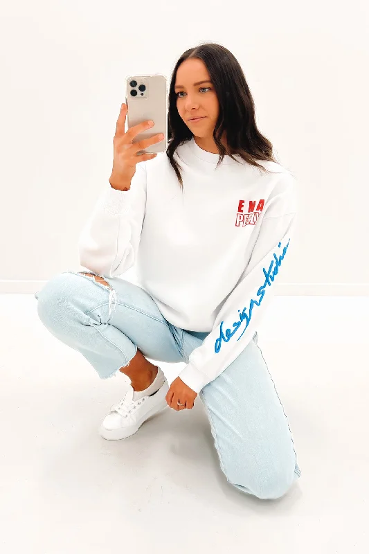 New Future Sweater Bright White Fitted Slim Tailored