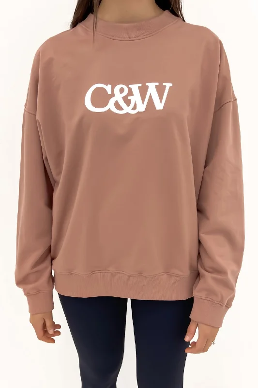 Nina Sweater Coffee Rose Glossy Satin Silk