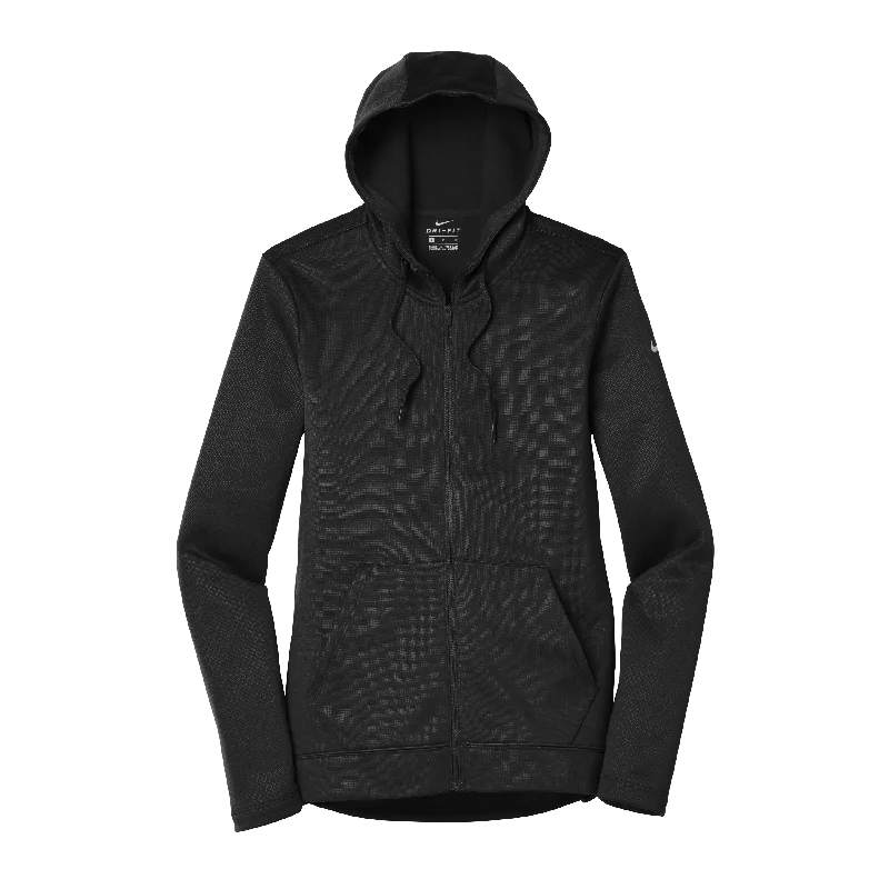 NKAH6264 Ladies Therma-Fit Full-Zip Fleece Hoodie Hoodie with Zipper Placket Modern Functional