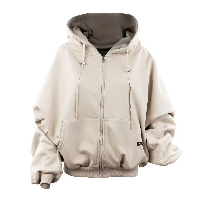 POPFLEX Seashell Zip Cloud Hoodie Hoodie with Zipper Versatile Modern
