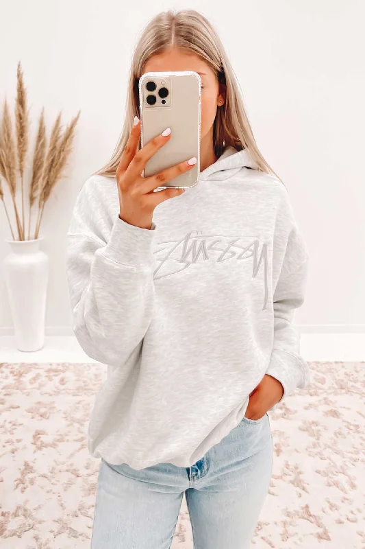 Smooth Stock Oversized Hoodie Snow Marle Hoodie with Hem Lace Feminine Delicate