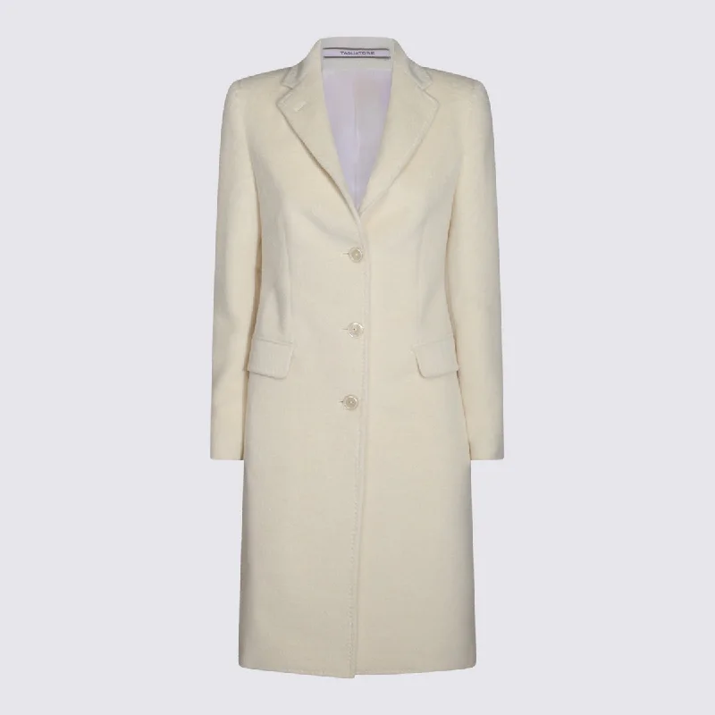 Tagliatore Coats White Sporty Zip-Up Jacket