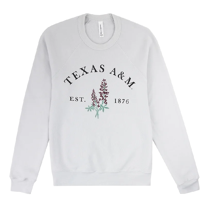 Texas A&M Maroon Bonnets Sweatshirt Hoodie with Contrast Stitching Detailed Premium