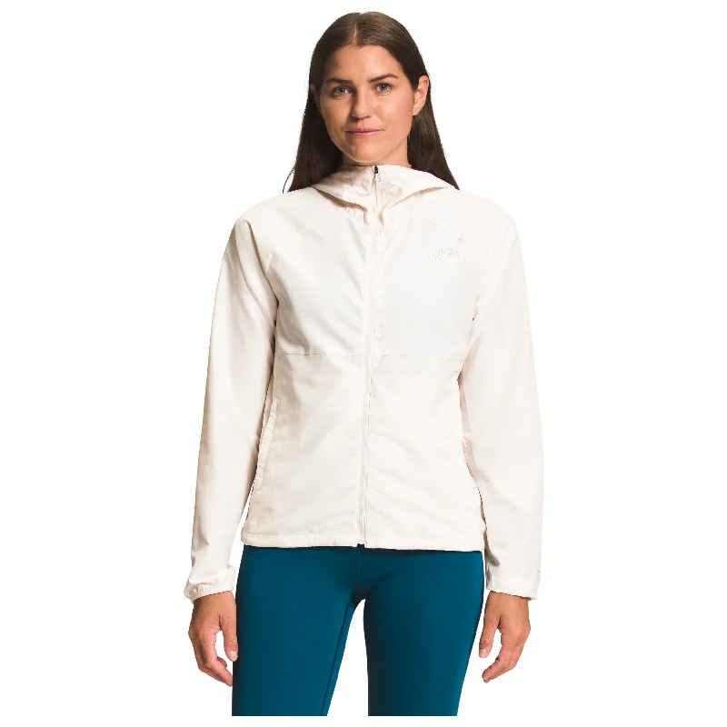 The North Face Women’s Flyweight Hoodie 2.0 in Gardenia White Hoodie with Full-Zip Functional Layering