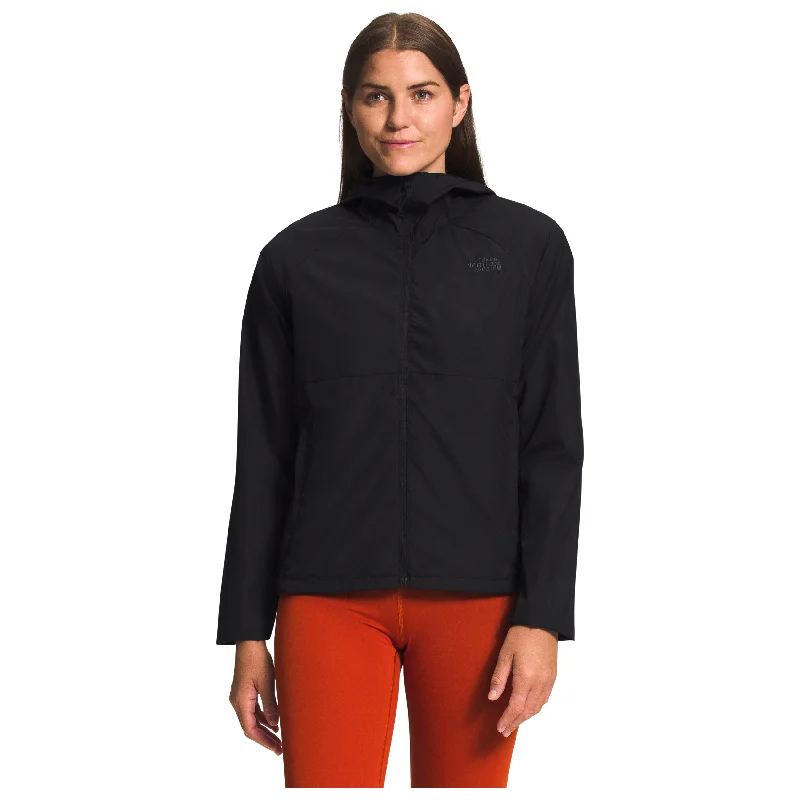 The North Face Women’s Flyweight Hoodie 2.0 in TNF Black Hoodie with Double Zipper Versatile Adjustable