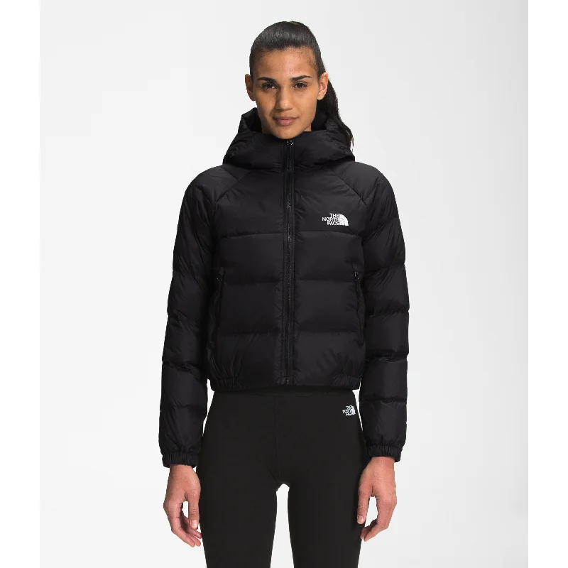 The North Face Women's Hydrenalite Down Hoodie in Black Hoodie with Batwing Sleeves Loose Dramatic
