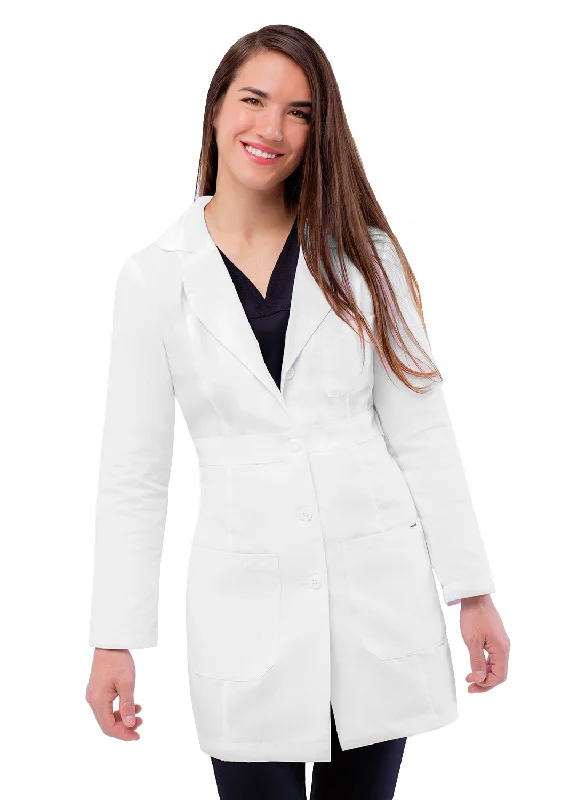 Women's 33" Adjustable Belt Lab Coat Quilted Hybrid Jacket