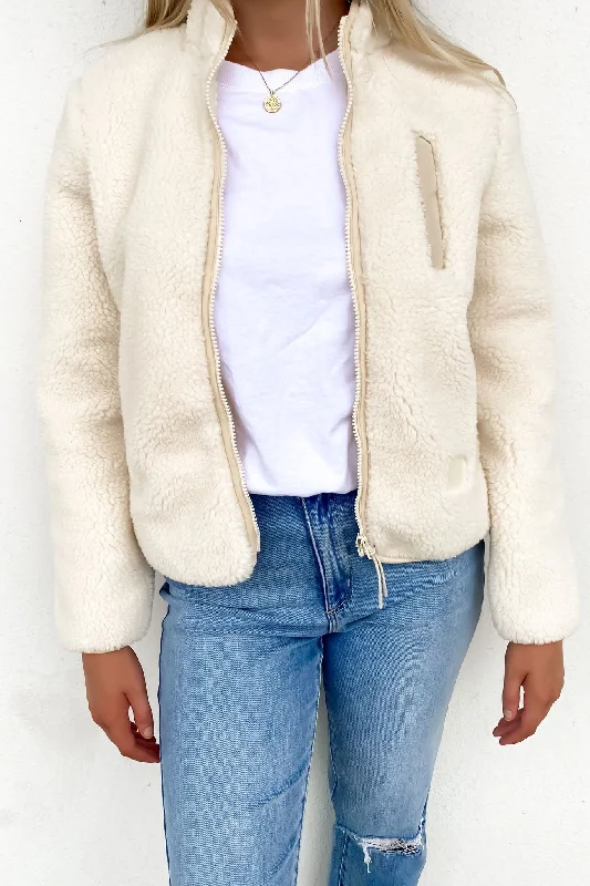 Wuzer Fuzzer Zip Sweater Cloud Iron Safe Non-Iron Wrinkle Free