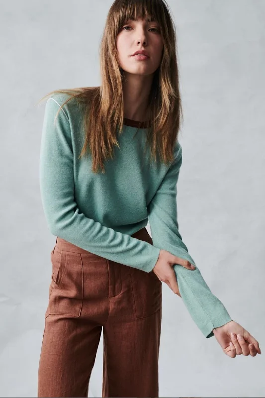 Zali Lightweight Sweater Top- Lagoon Zippered Front Buttoned Front Snap Front