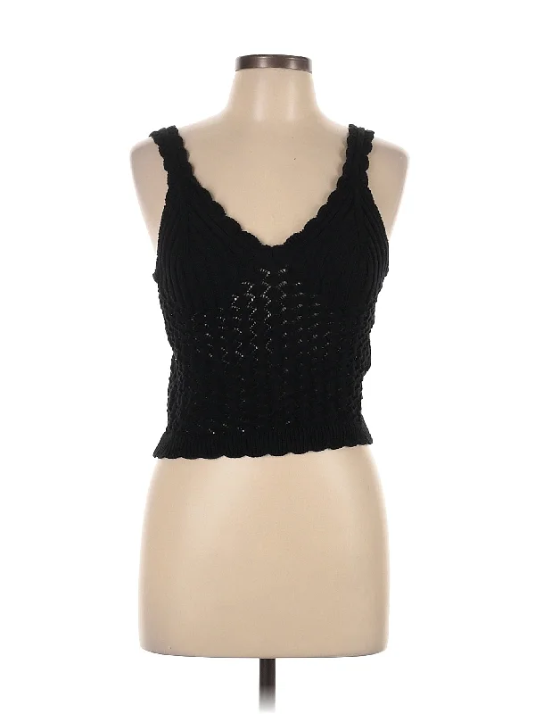 Sweater Vest Cable Knit Ribbed Knit Lace Knit