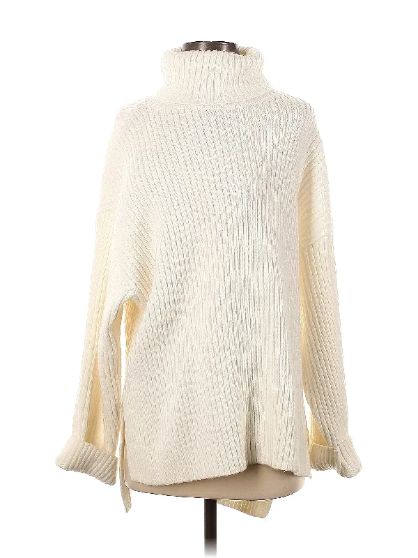 Turtleneck Sweater Mesh Sweater Canvas Denim