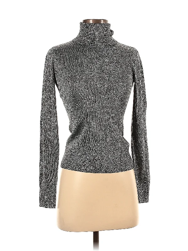 Turtleneck Sweater Graphic Sweater Embroidered Appliqued