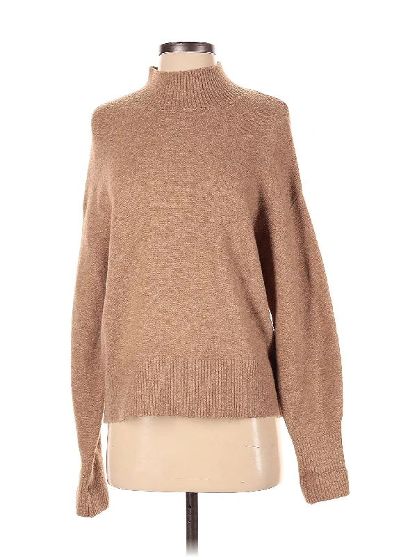 Turtleneck Sweater Silk Blend Satin Velvet