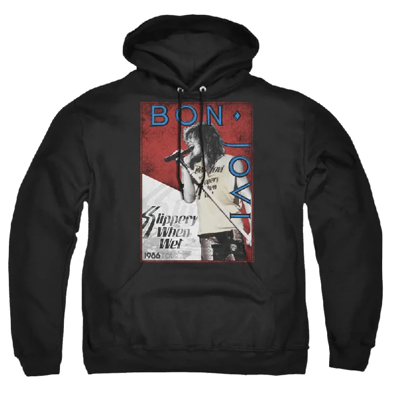 Bon Jovi 86 Tour - Pullover Hoodie Oblong Neck Pullover