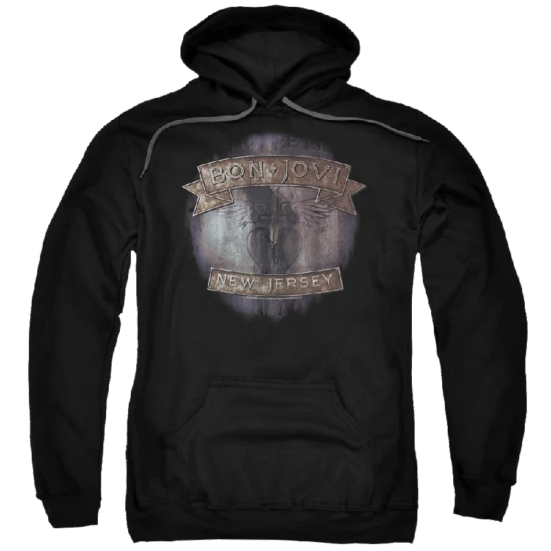 Bon Jovi New Jersey - Pullover Hoodie Peter Pan Collar