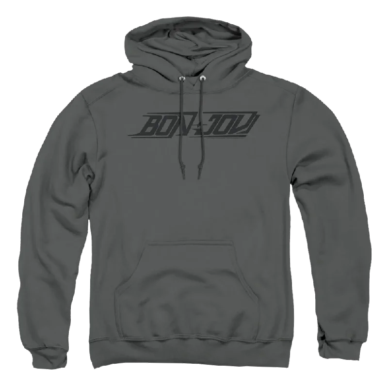 Bon Jovi New Logo - Pullover Hoodie Mock Neck Pullover
