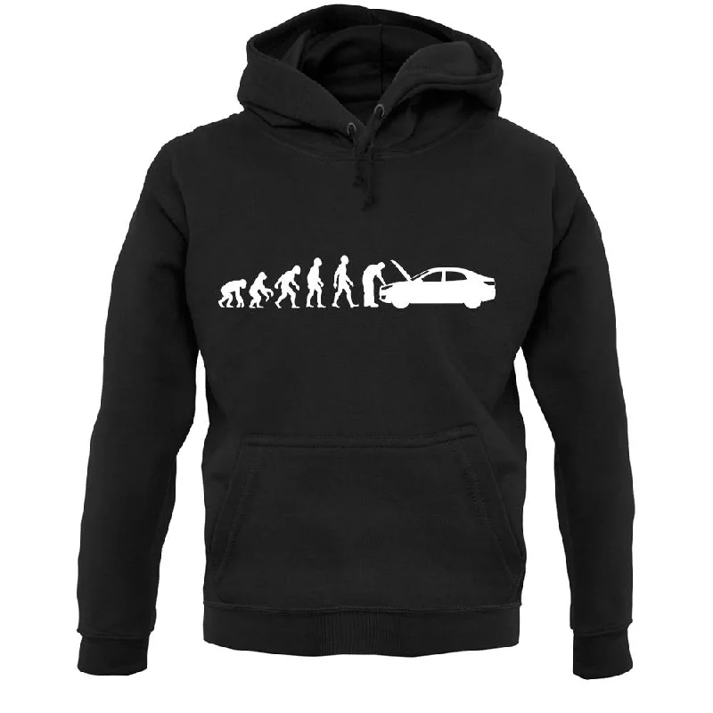 Evolution Of Man Car Mechanic Unisex Hoodie