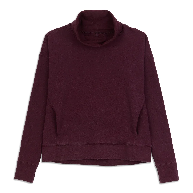 Go Forward Pullover Fleece - Resale Long Bell Sleeve
