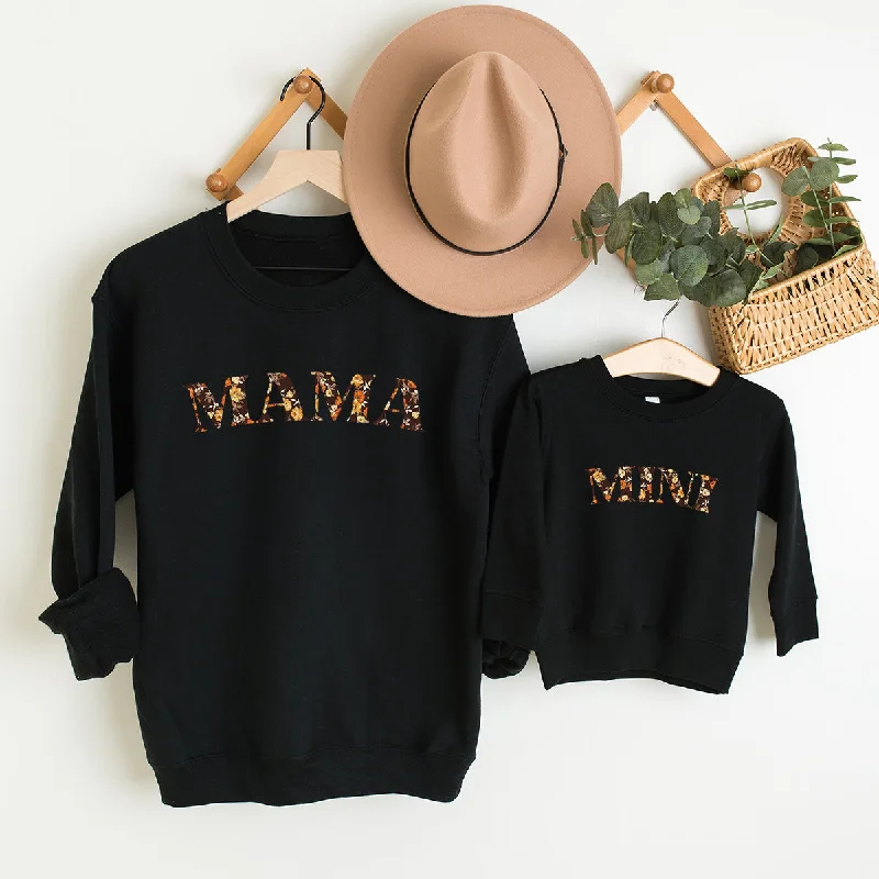 Mama & Mini Autumn Floral Matching Sweatshirts