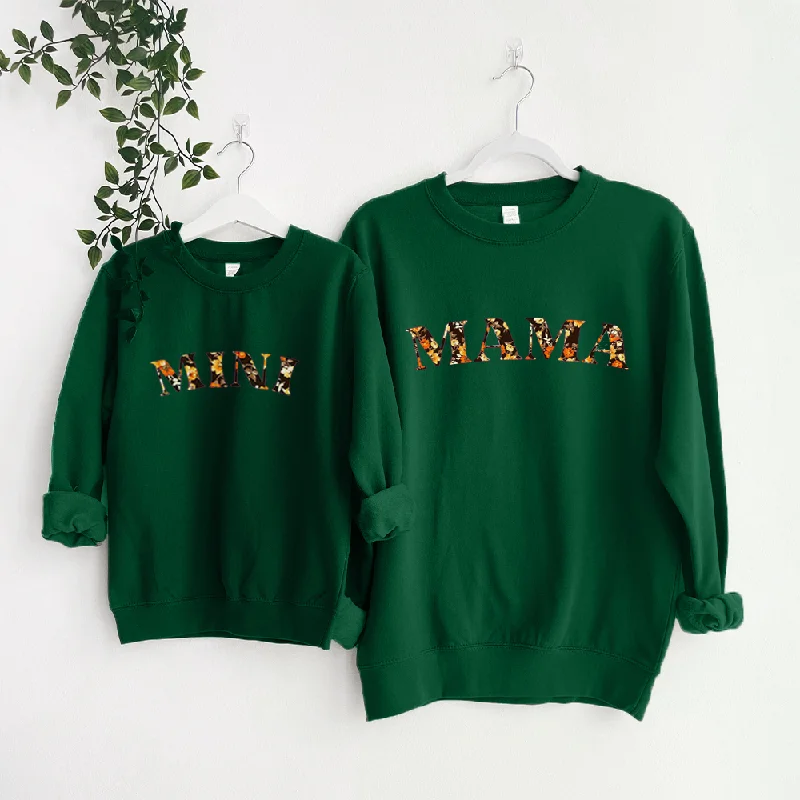 Mama & Mini Autumn Floral Matching Sweatshirts