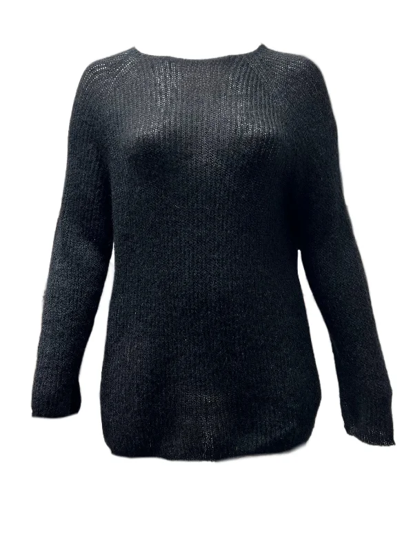 Marina Rinaldi Women's Black Addetto Pullover Sweater NWT Cap Sleeve Casual