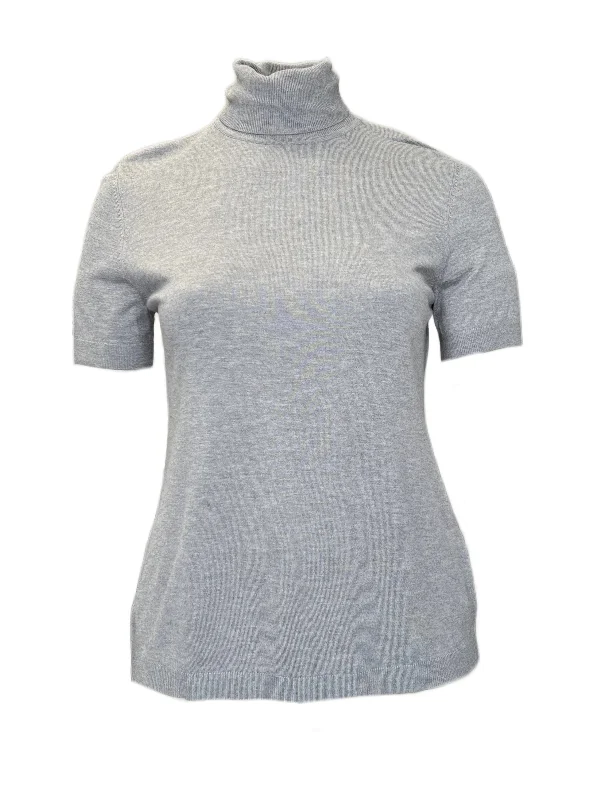 Marina Rinaldi Women's Grey Abbrivio Pullover Sweater NWT Leg Sleeve Comfort