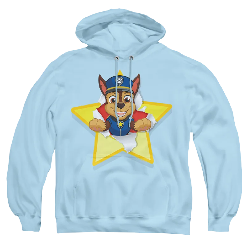 Paw Patrol Chase Torn Star - Pullover Hoodie Slit Sleeve Stylish