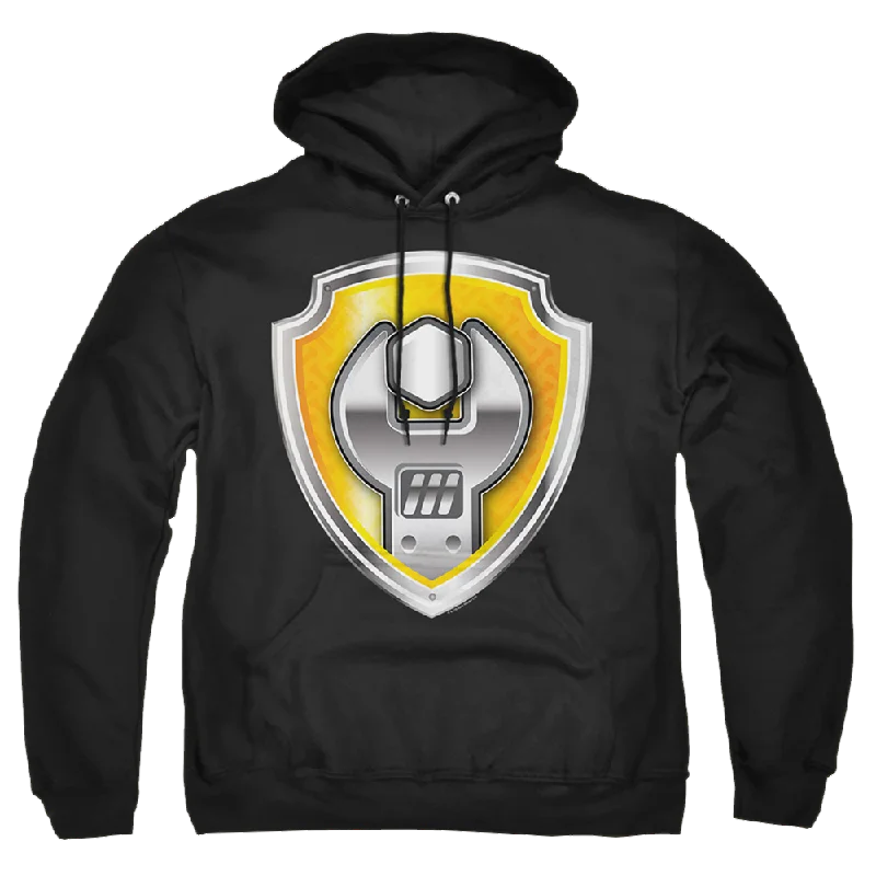 Paw Patrol Rubble Badge - Pullover Hoodie Wrist Length Sleeve
