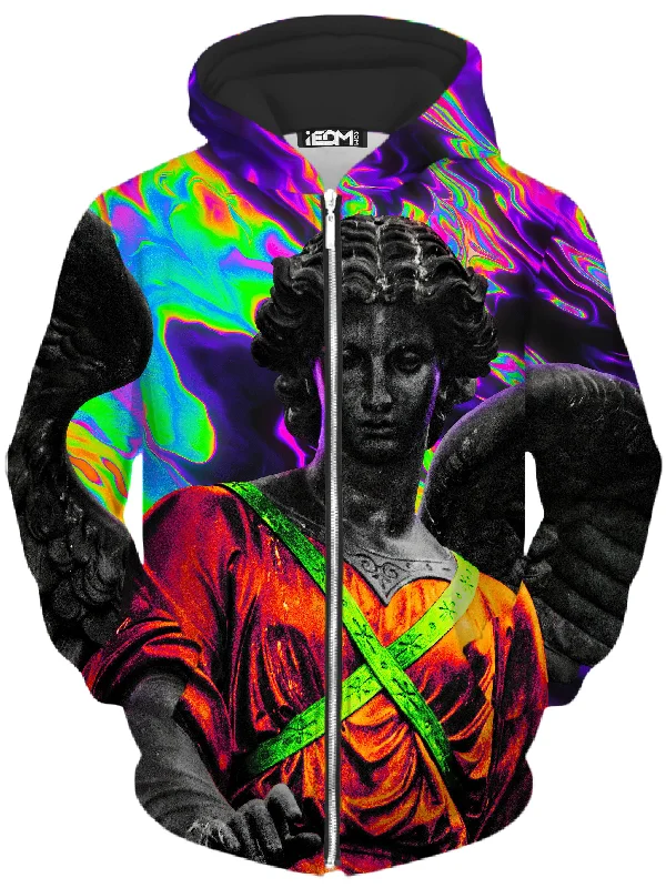 Rave Angel Unisex Zip-Up Hoodie