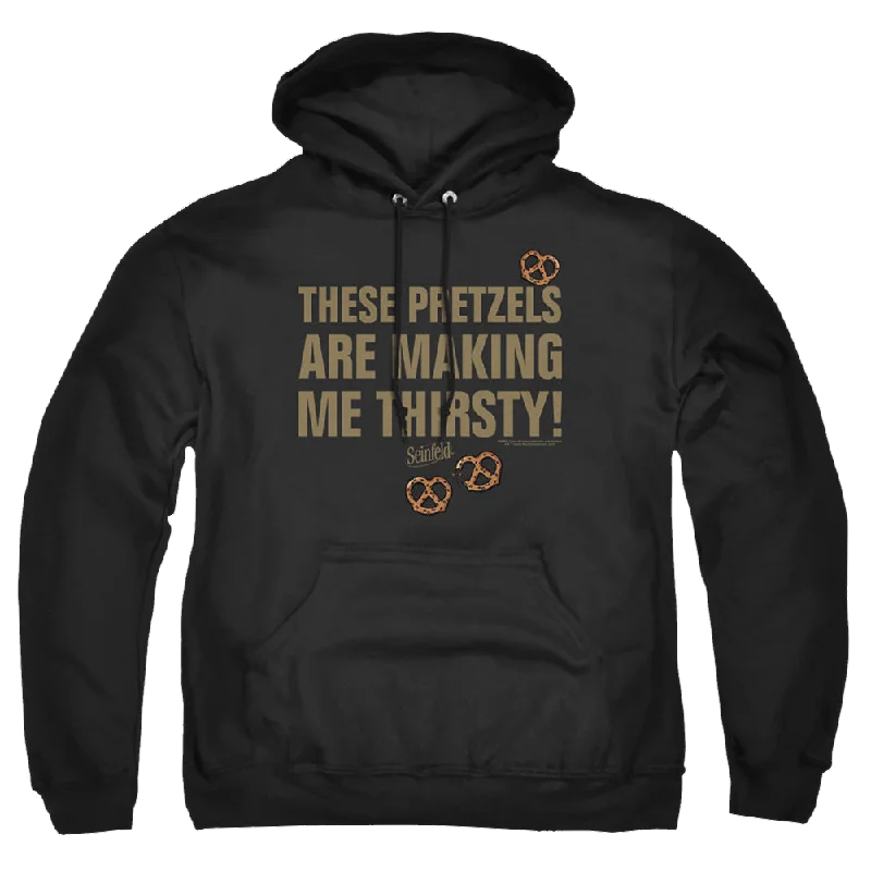 Seinfeld Pretzels Thirsty - Pullover Hoodie Short Puff Sleeve