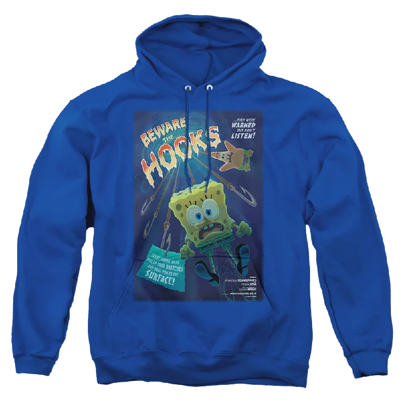 SpongeBob SquarePants Beware The Hooks - Pullover Hoodie Textured Knit Design