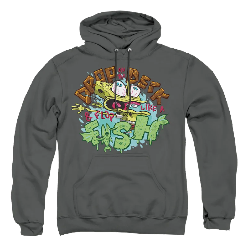 SpongeBob SquarePants Drop And Flop - Pullover Hoodie Asymmetrical Hem Sweater