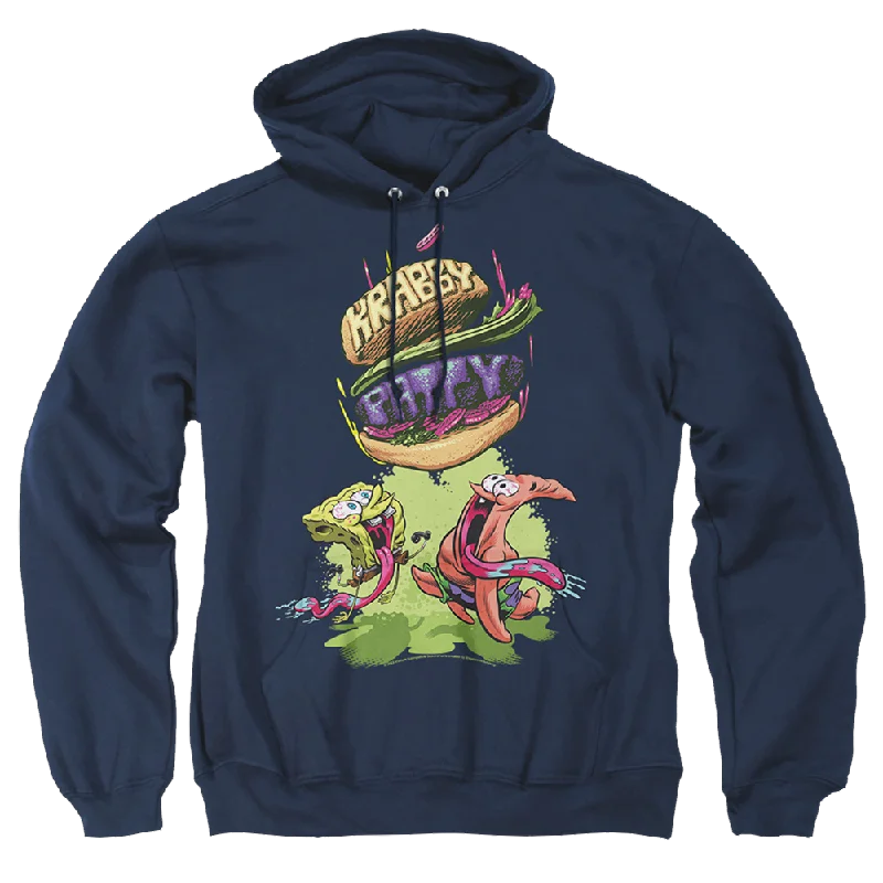 SpongeBob SquarePants Krabby Patty From The Sky - Pullover Hoodie Ruffled Neck Pullover
