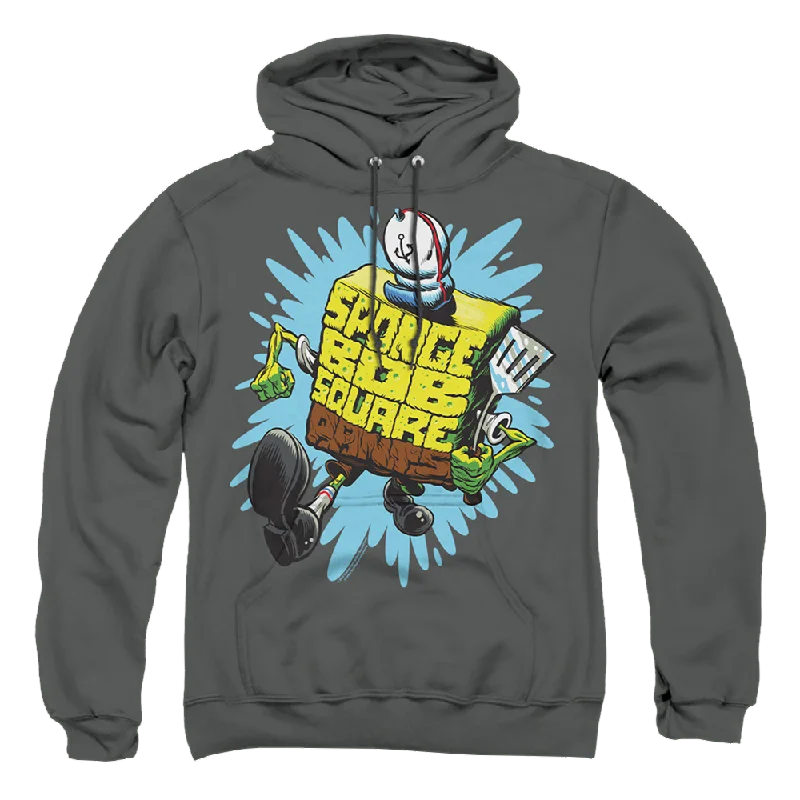 SpongeBob SquarePants Letter Spongebob - Pullover Hoodie Zipper Front Cardigan