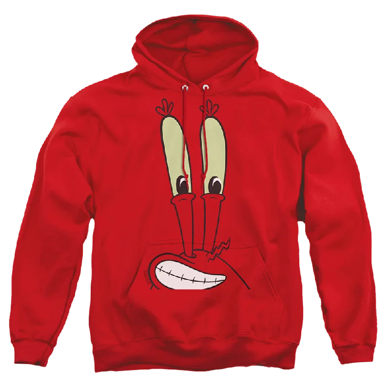 SpongeBob SquarePants Mr. Krabs Smile Face - Pullover Hoodie Short Sleeve Top