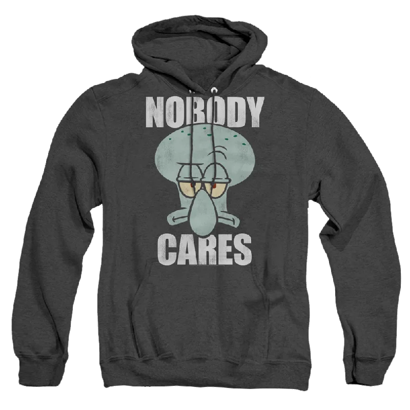SpongeBob SquarePants Nobody Cares Meme - Heather Pullover Hoodie Turtleneck Warm Pullover