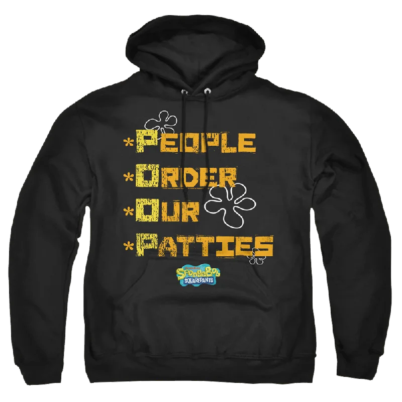 SpongeBob SquarePants People Order Our Patties - Pullover Hoodie dolman Sleeve Top