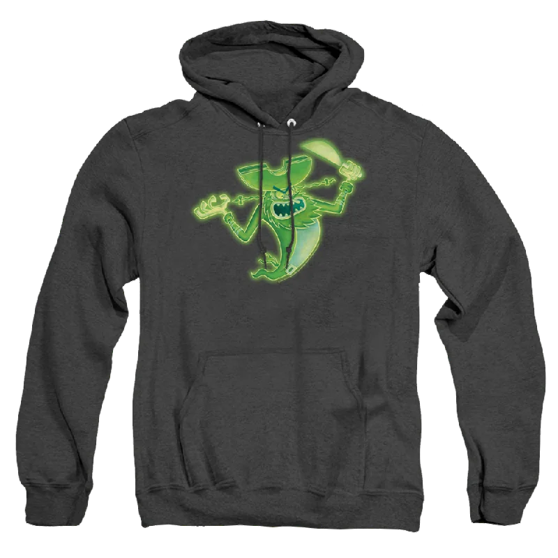 SpongeBob SquarePants The Flying Dutchman - Heather Pullover Hoodie Button Front Sweater