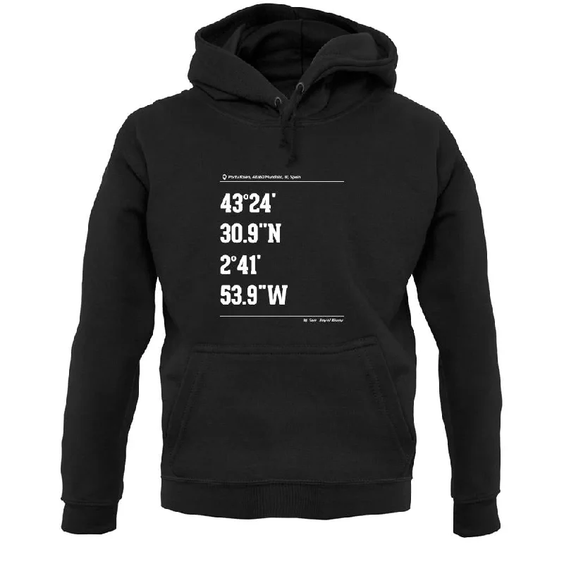 Surfing Coordinates Mundaka Unisex Hoodie