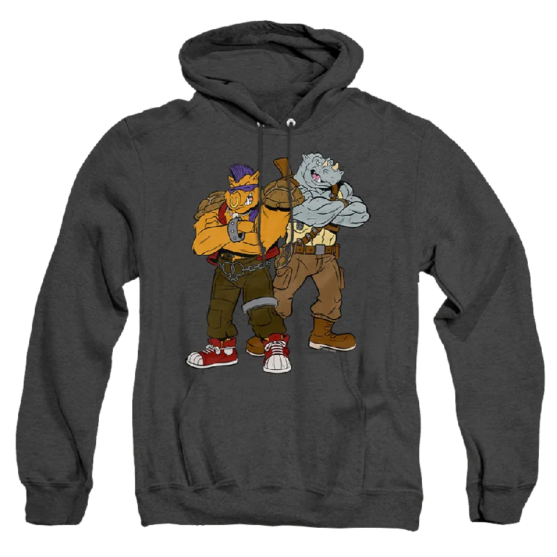 Teenage Mutant Ninja Turtles Bebop And Rocksteady - Heather Pullover Hoodie Soft Wool Sweater