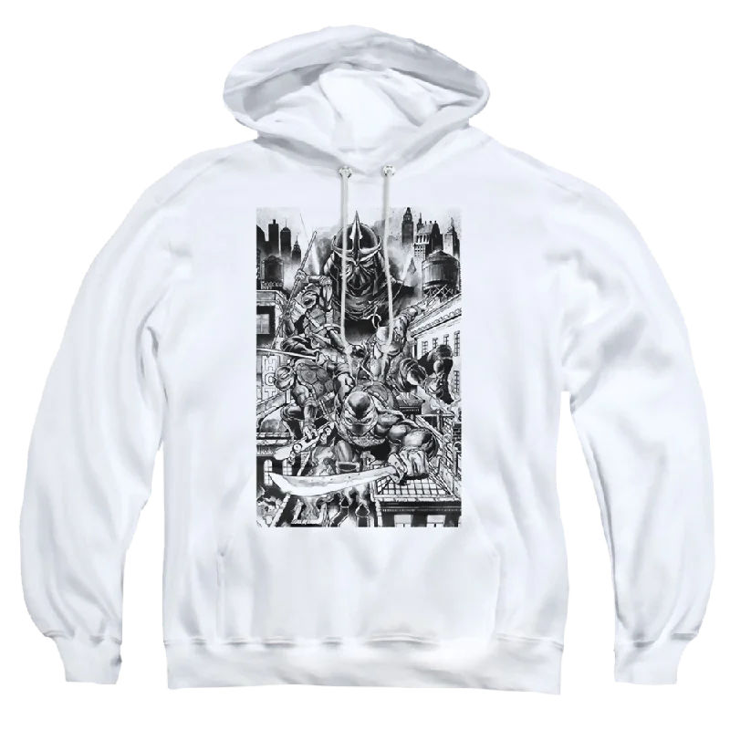 Teenage Mutant Ninja Turtles Take Down Shredder - Pullover Hoodie Boat Neck Sweater