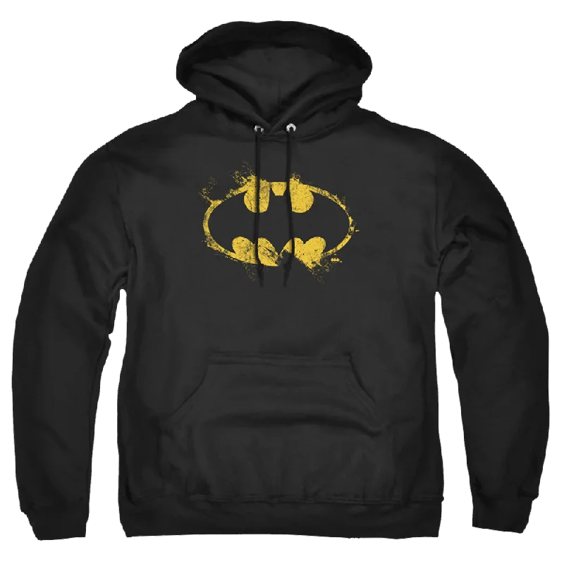 The Batman (2022) Paint Roller Logo - Pullover Hoodie Cold Shoulder Design